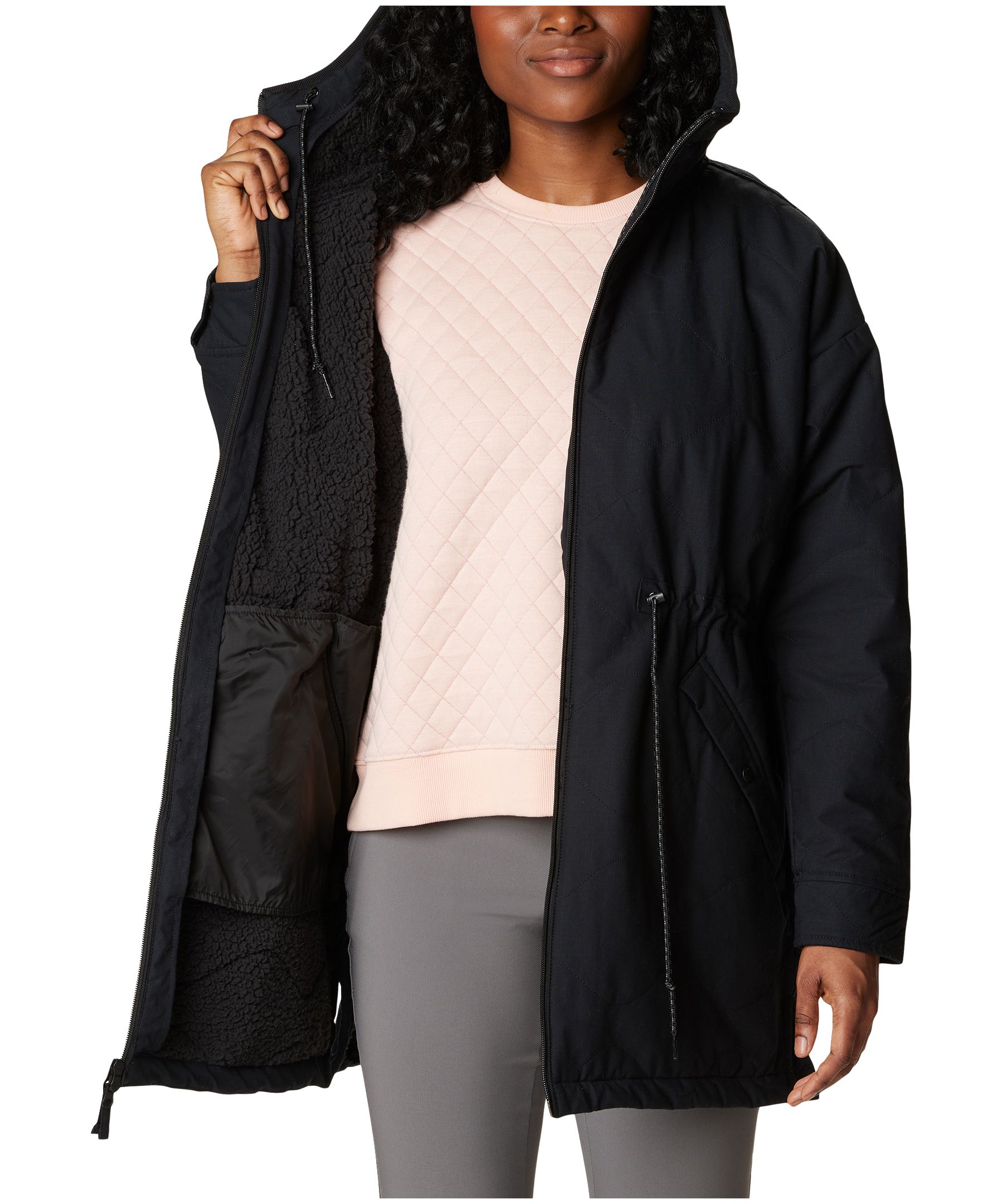 Columbia Women's Crystal Crest Quilted SherpaLined Jacket Marks