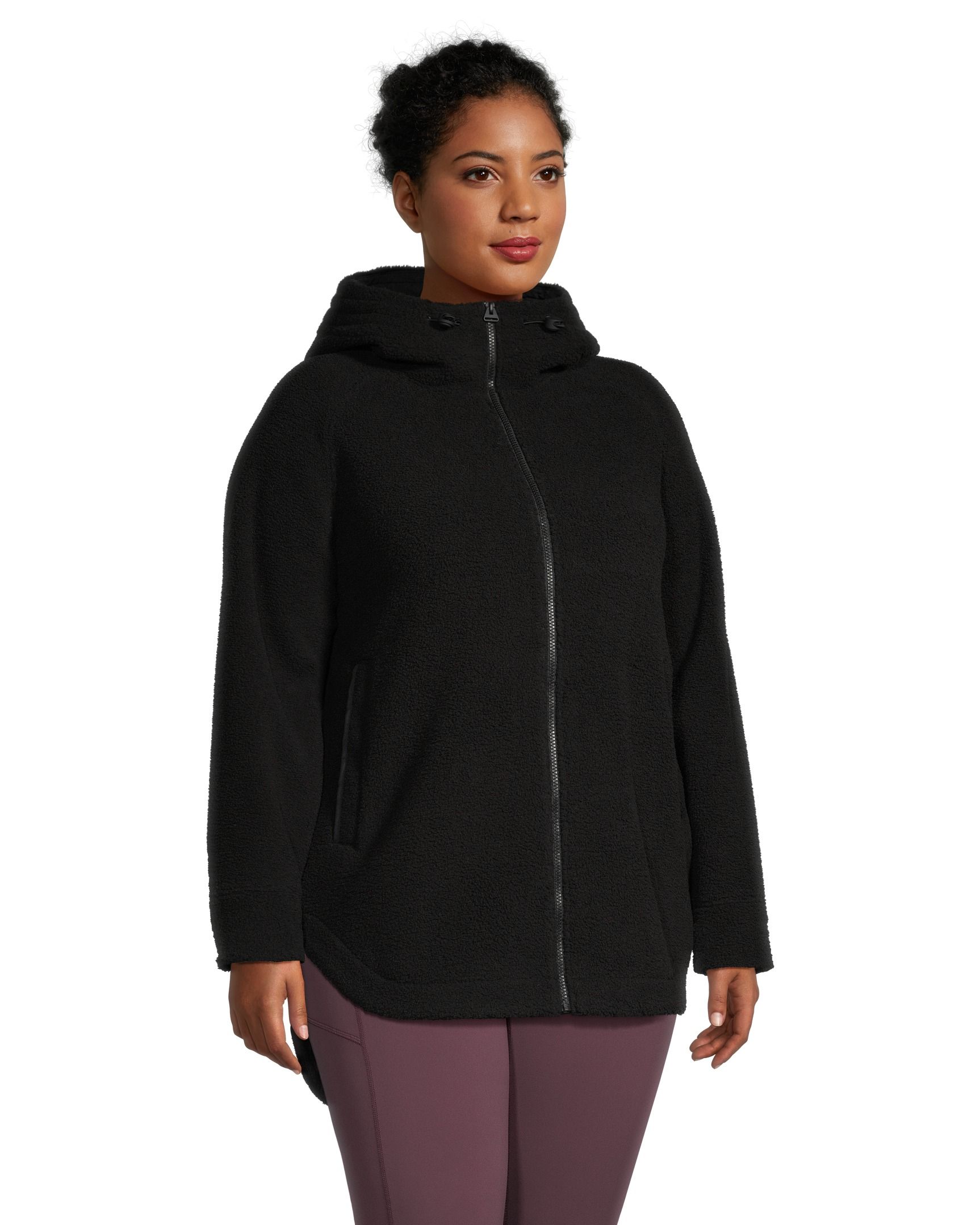 WindRiver Long Sherpa Fleece Jacket Marks