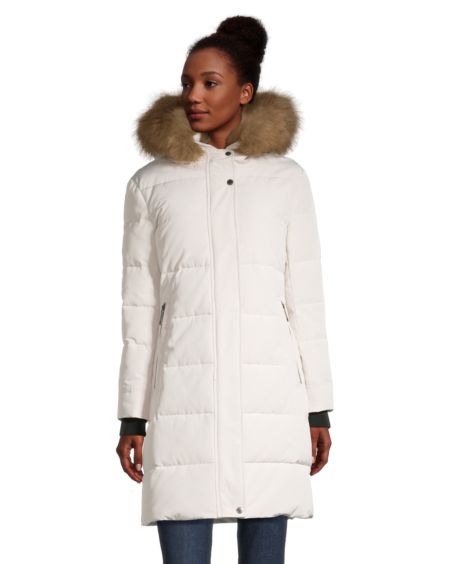 Women white clearance parka