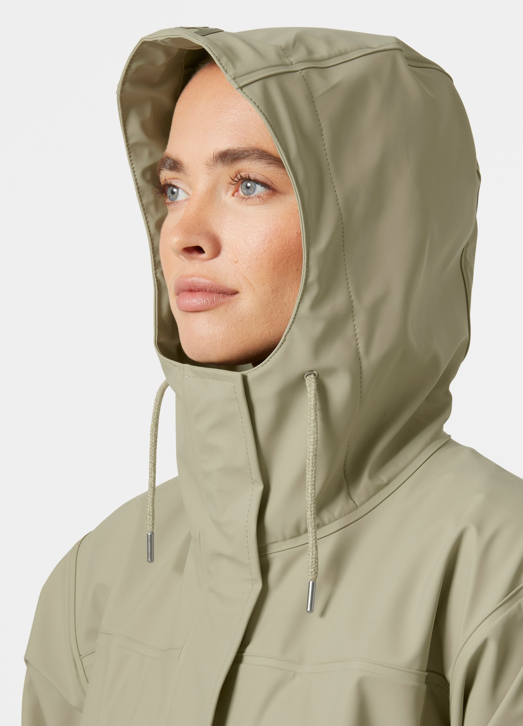 Helly Hansen Women's Moss Helox+ PU Waterproof Hooded Long Rain Jacket ...