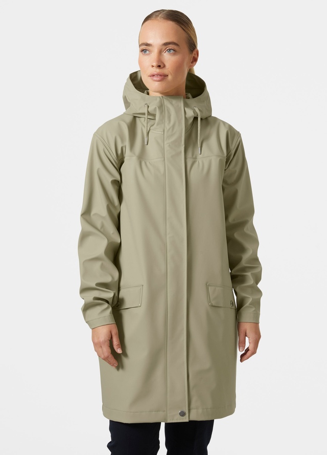 Helly Hansen Women's Moss Helox+ PU Waterproof Hooded Long Rain Jacket