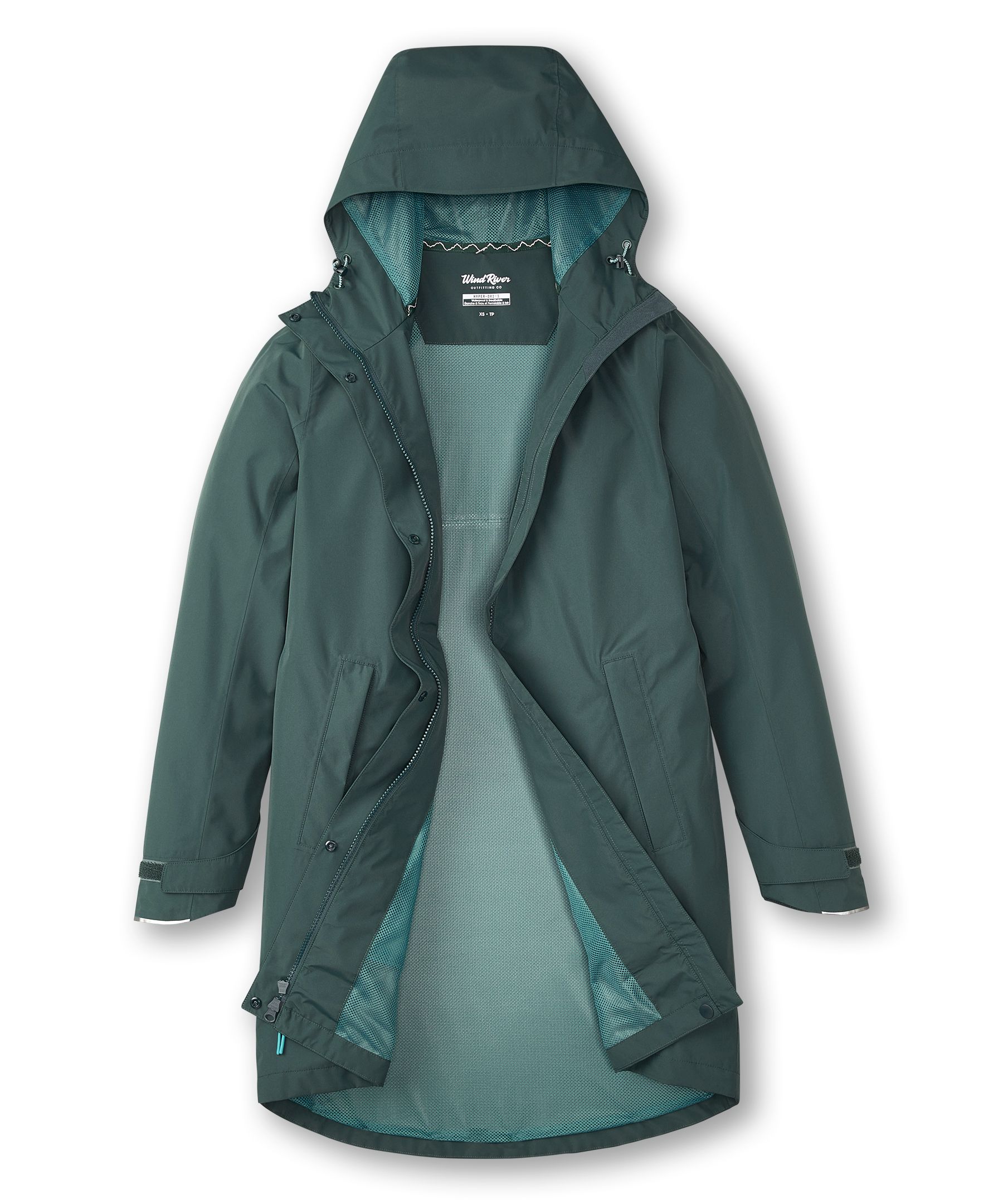 WindRiver Women's Downpour 2L HYPER-DRI® HD3 Waterproof-Breathable Long Rain Jacket