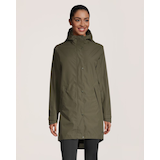 WindRiver Women's Downpour 2L HYPER-DRI® HD3 Waterproof-Breathable Long Rain Jacket Front_Flat