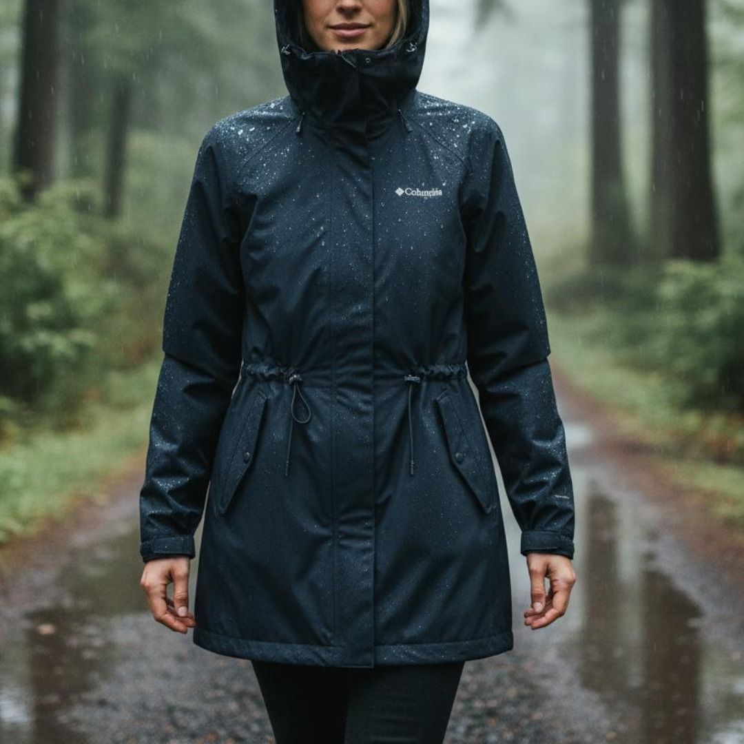 Manteau de pluie à capuchon imper-respirant avec Omni-TECH™, Blossom Park II, Columbia pour femmes