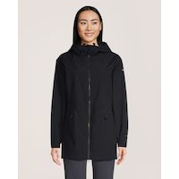Columbia Women's Blossom Park II Omni-TECH™ Waterproof-Breathable Hooded Rain Jacket Front_Flat