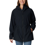 Manteau de pluie à capuchon imper-respirant avec Omni-TECH™, Blossom Park II, Columbia pour femmes Front_Flat