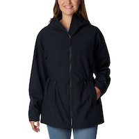 Manteau de pluie à capuchon imper-respirant avec Omni-TECH™, Blossom Park II, Columbia pour femmes Front_Flat