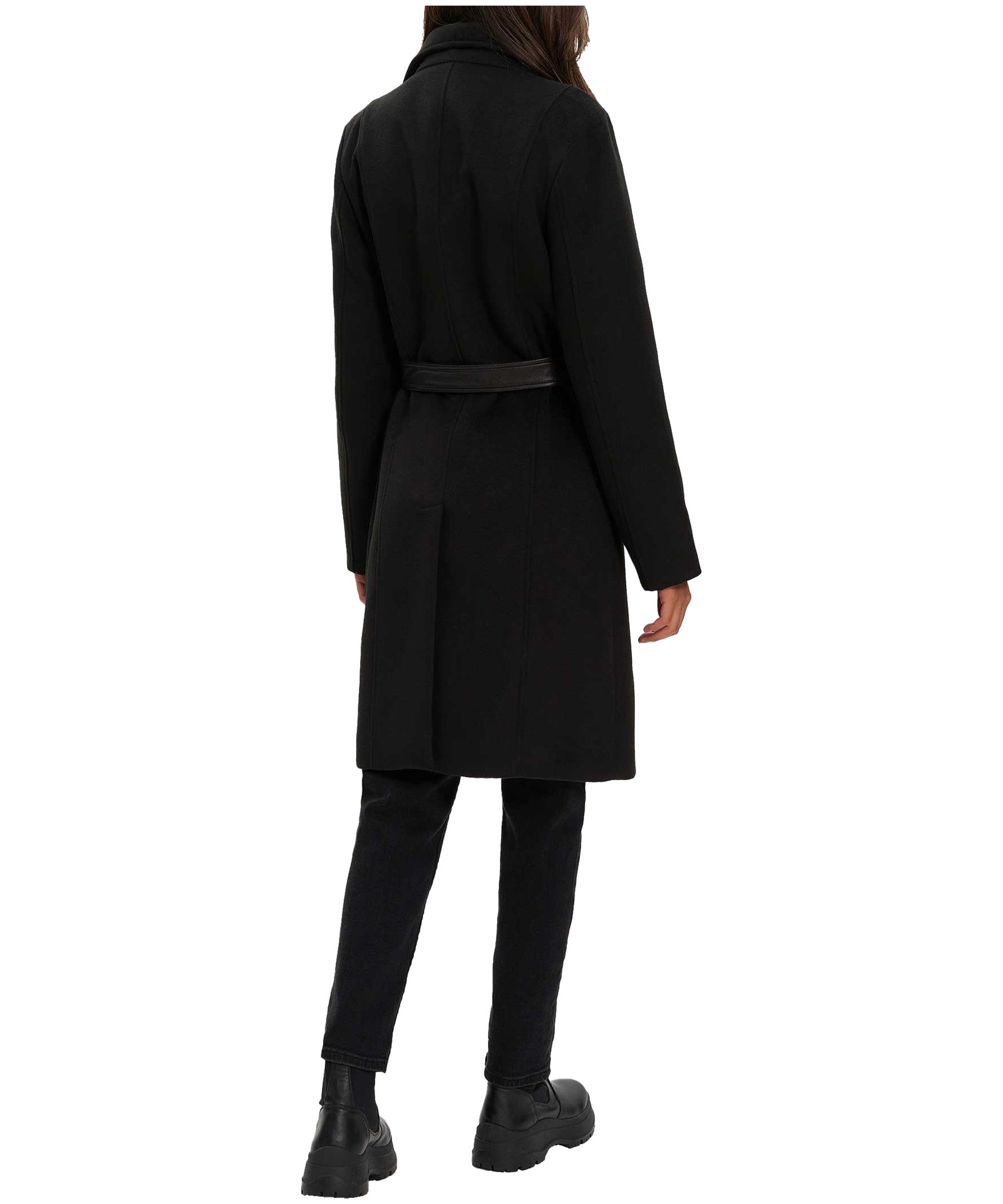 Manteau mi-long en fausse laine pour femmes, Aiko, Noize