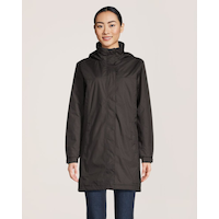 Veste imperméable longue isolée Helly TechMD étanche à l'eau et perméable à l’air pour femmes, Aden, Helly Hansen Front_Flat