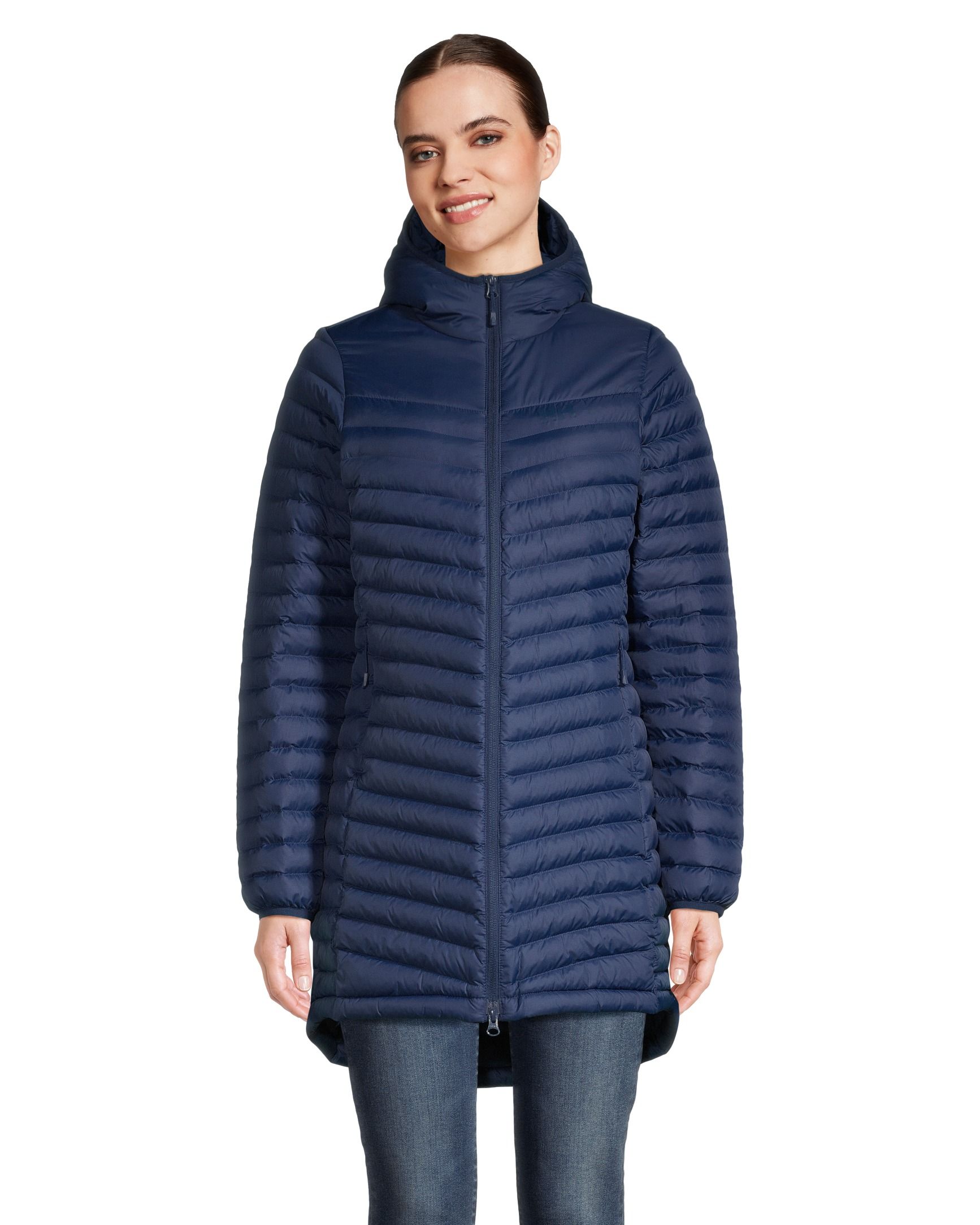 Veste longue isolée à capuche matelassée pour femmes, Fernie, Helly Hansen