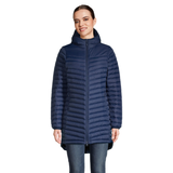 Veste longue isolée à capuche matelassée pour femmes, Fernie, Helly Hansen Front_Flat