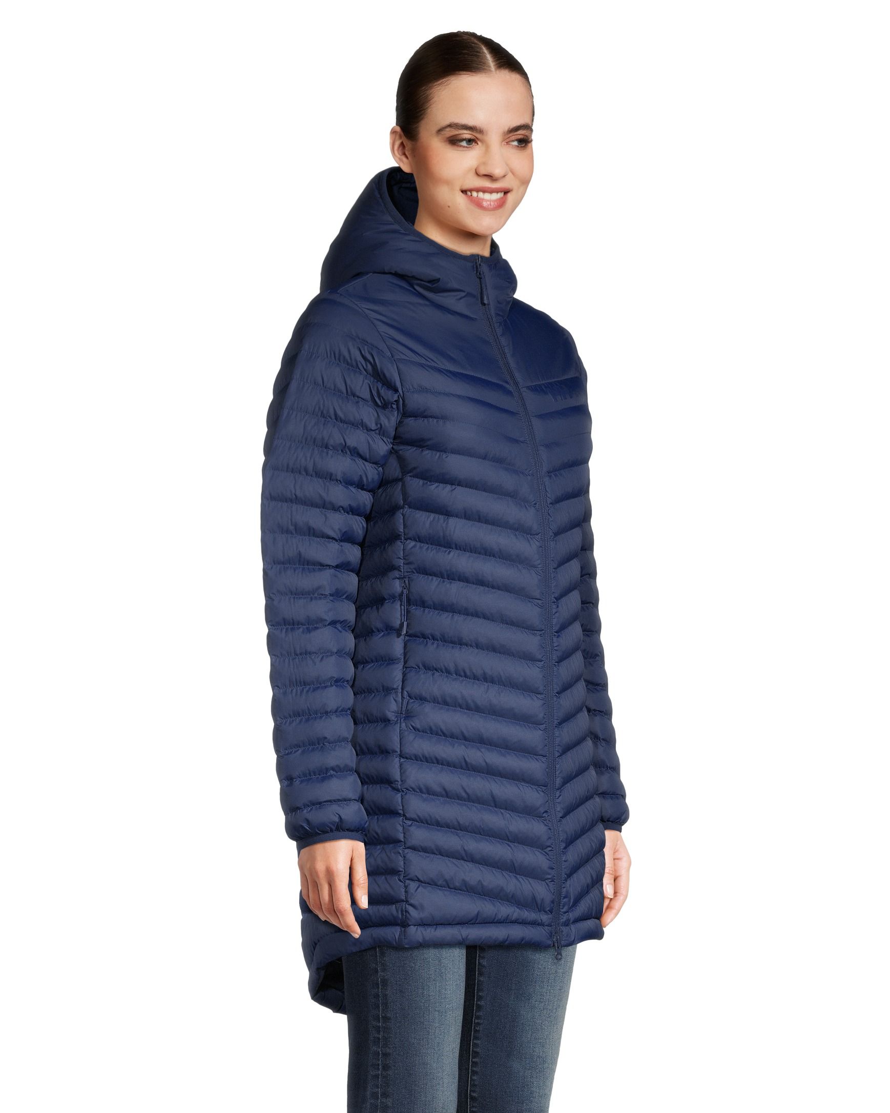 Veste longue isolée à capuche matelassée pour femmes, Fernie, Helly Hansen