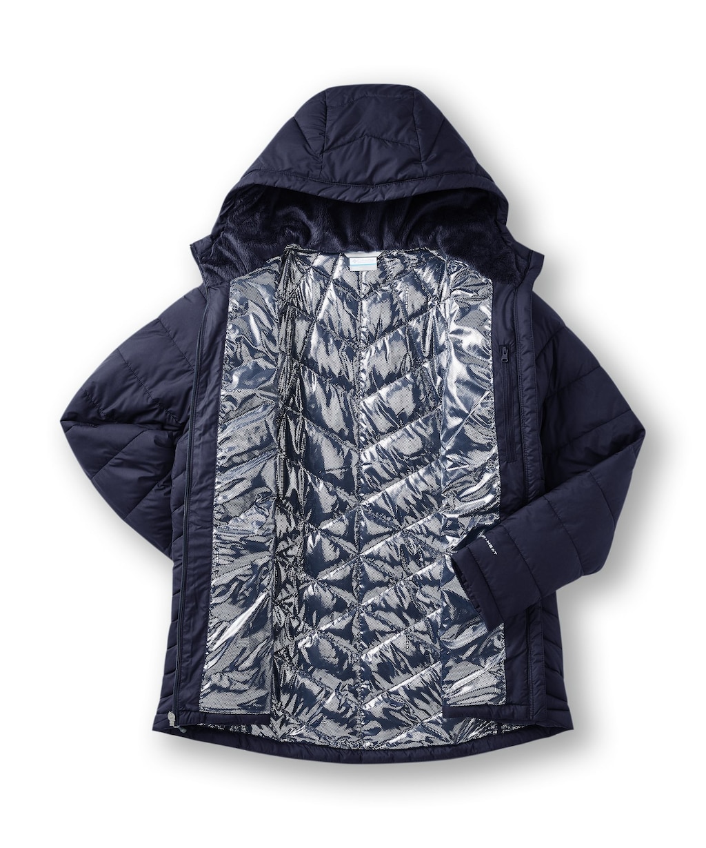 Columbia White Out II Giacca Piumino Donna Con Cappuccio - Omni-Heat, Caldo E Resistente All'Acqua