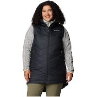 Columbia Women's Heavenly Insulated Long Puffer Vest Front_Flat