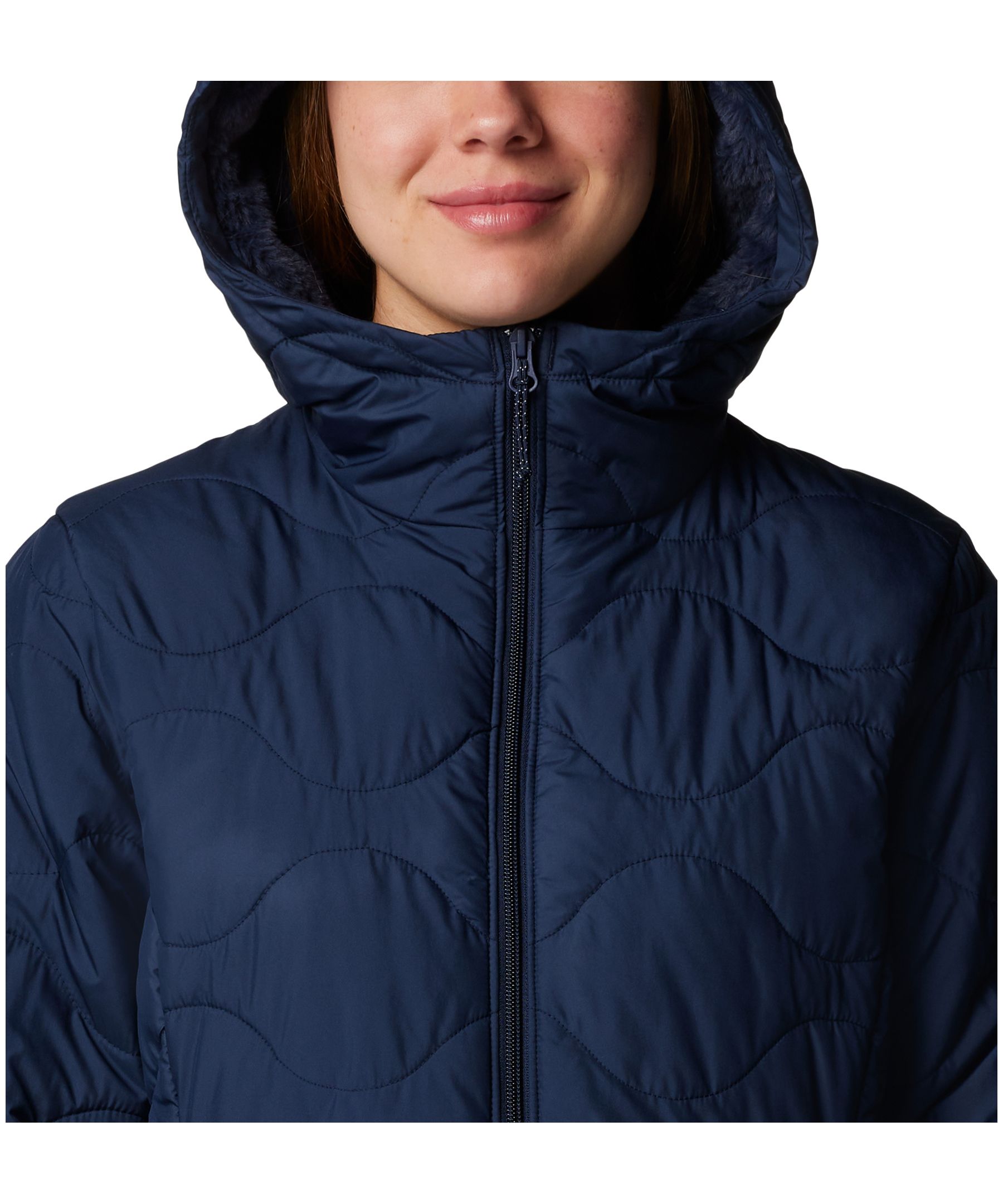 Veste Parka Matelassée Columbia Pour Femme - Taille XS, Bleu, Technologie Omni-Heat | Occasion Très Bon état