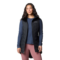 Doudoune longue isolée et thermoréfléchissante Omni-Shield™ résistante à l'eau et Omni-Heat™ pour femme, Heavenly, Columbia Front_Flat