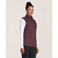 WindRiver Women's Hyper-Dri® HD1 Water Repellent-Breathable  T-Max® Insulated Puffer Vest Front_Three_Fourths_Angled_Right