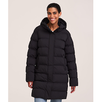 Denver Hayes Woman's Hyper-Dri® HD1 Water Repellent Breathable  T-Max® Insulated Mid Length Puffer Jacket Front_Flat