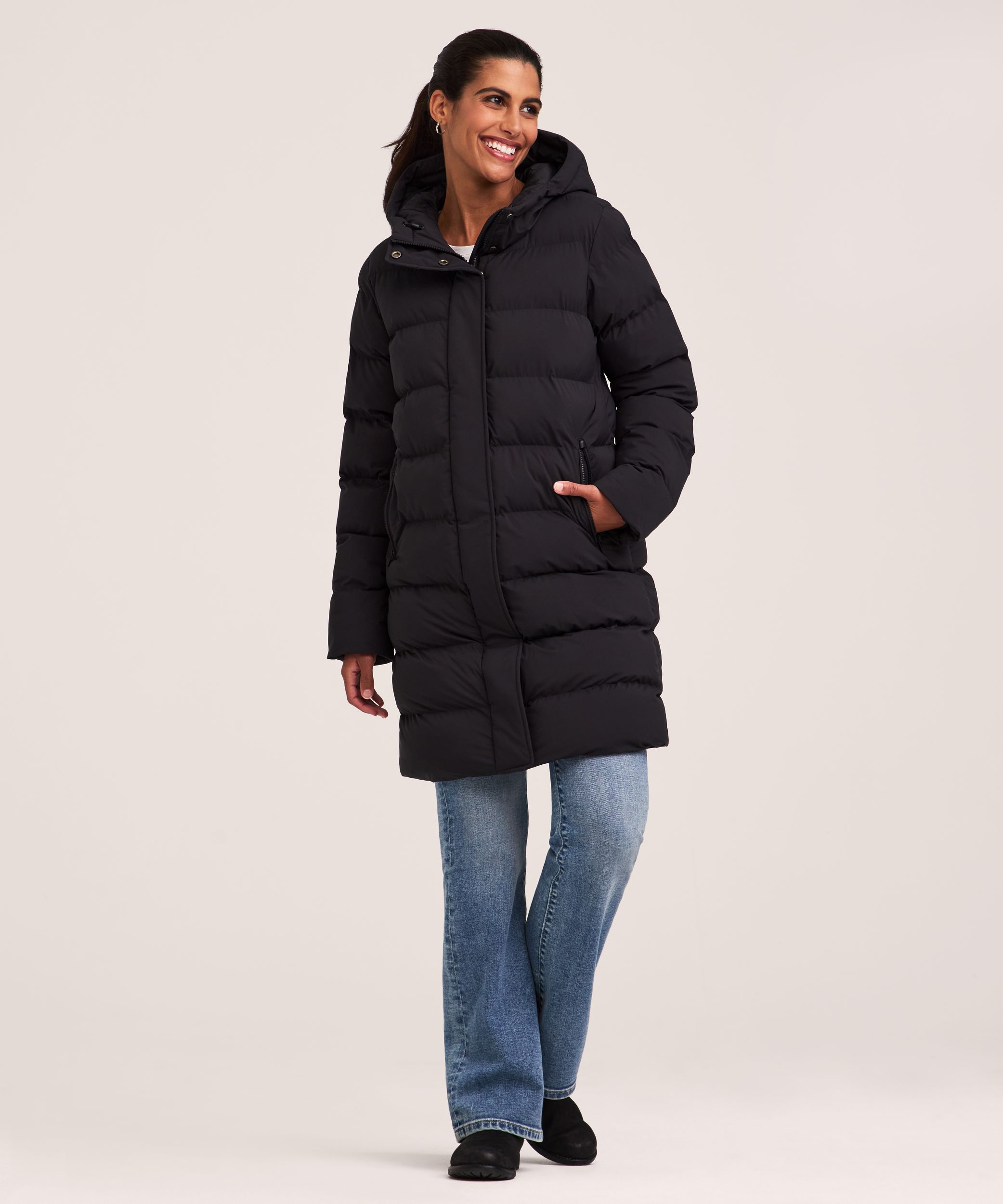 Veste bouffante hydrofuge et perméable à l’air de longueur moyenne avec Hyper-DriMD&nbsp;HD1 et isolant T-MaxMD pour femmes, Denver Hayes