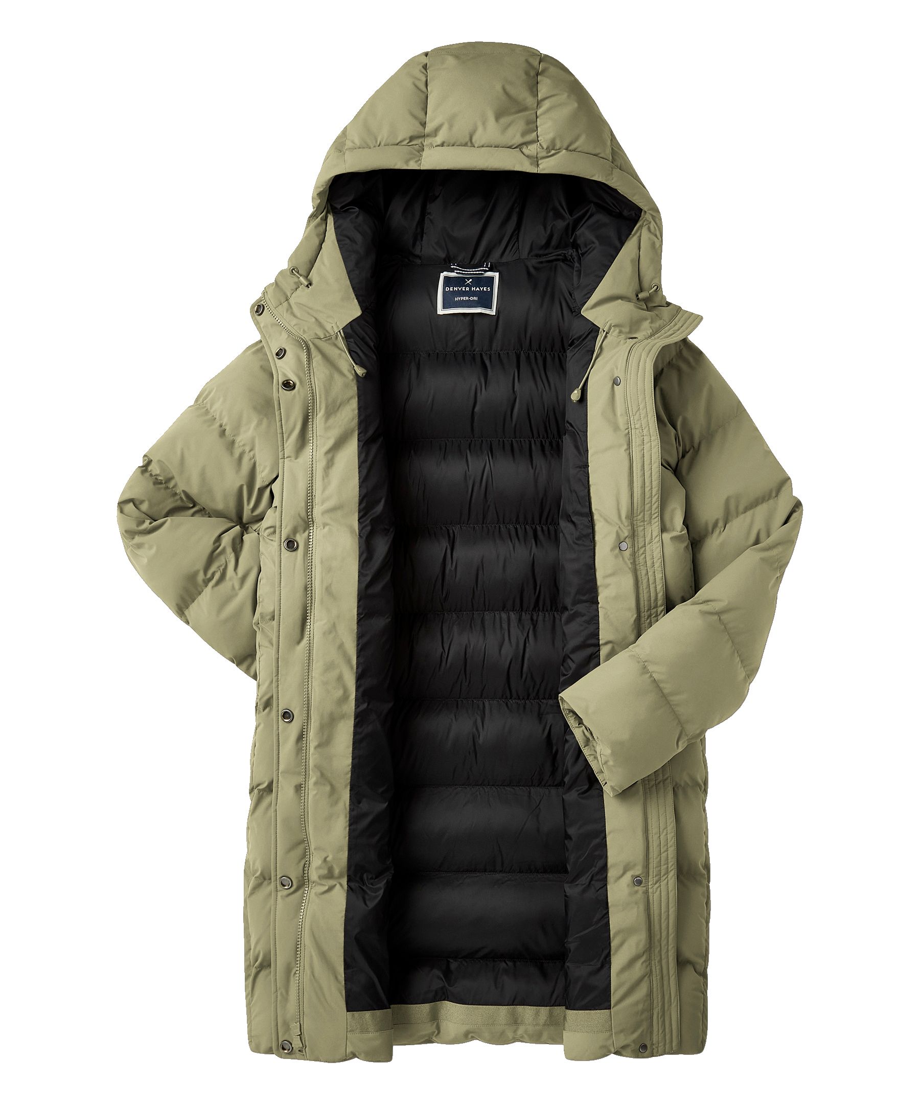 Denver Hayes Women's Hyper-Dri® HD1 Water Repellent Breathable T-Max® Insulated Mid Length Puffer Jacket