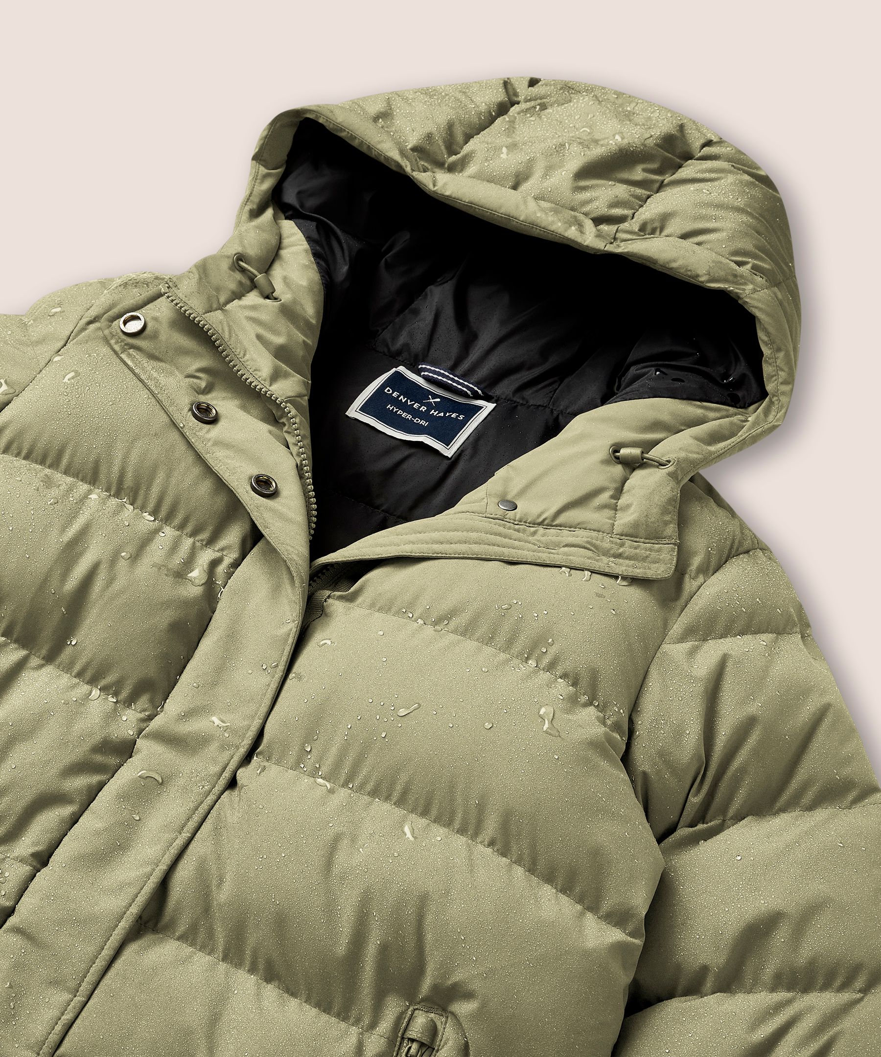 Denver Hayes Women's Hyper-Dri® HD1 Water Repellent Breathable T-Max® Insulated Mid Length Puffer Jacket