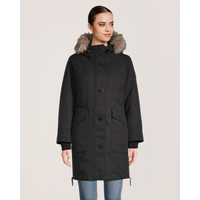 WindRiver Women's Heritage Hyper-Dri® HD2 Water Resistant-Breathable T-Max® Insulated Long Parka Jacket Front_Flat
