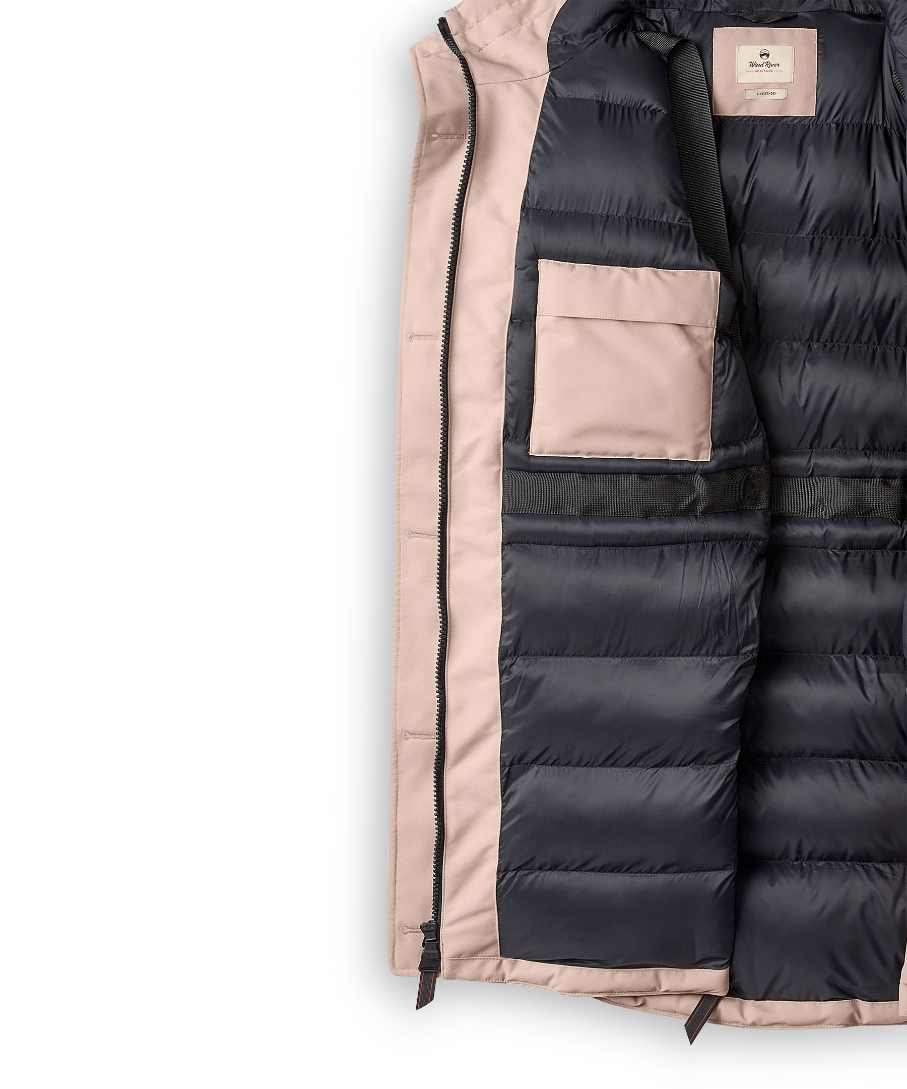 AIRY MOSSER I-HOODED DOUBLE CT （M　Black） WindRiver Men's Hyper-Dri® HD2 Water Resistant Breathable T