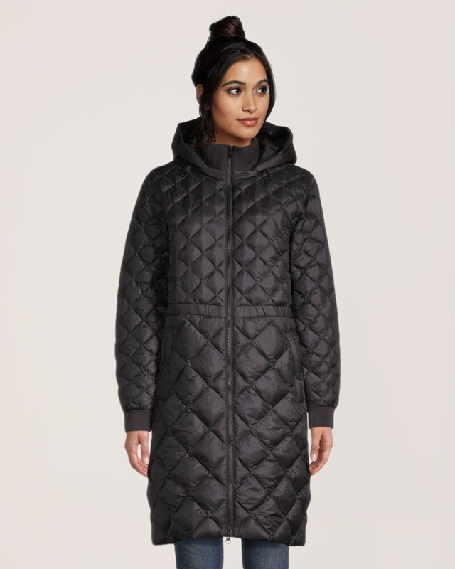 Veste longue isolée et matelassée pour femmes, Denver Hayes