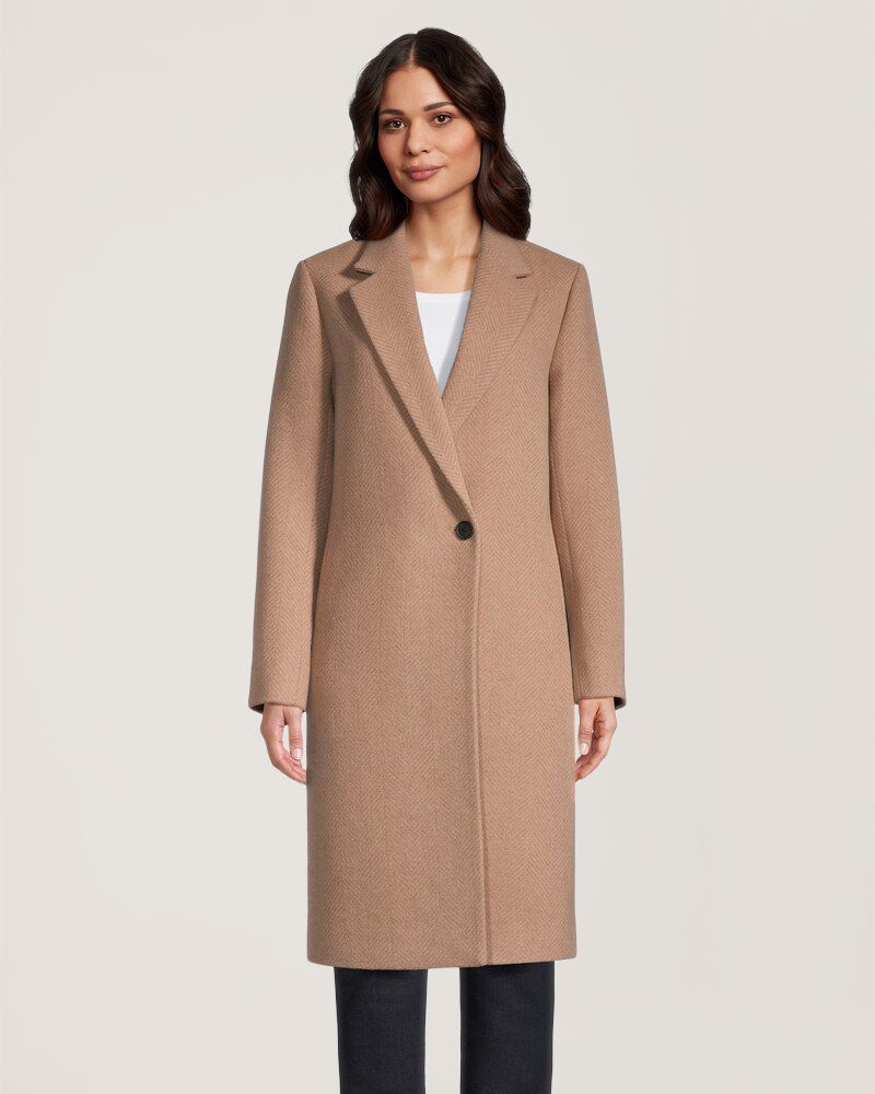 Manteau en mélange de laine pour femmes, Denver Hayes