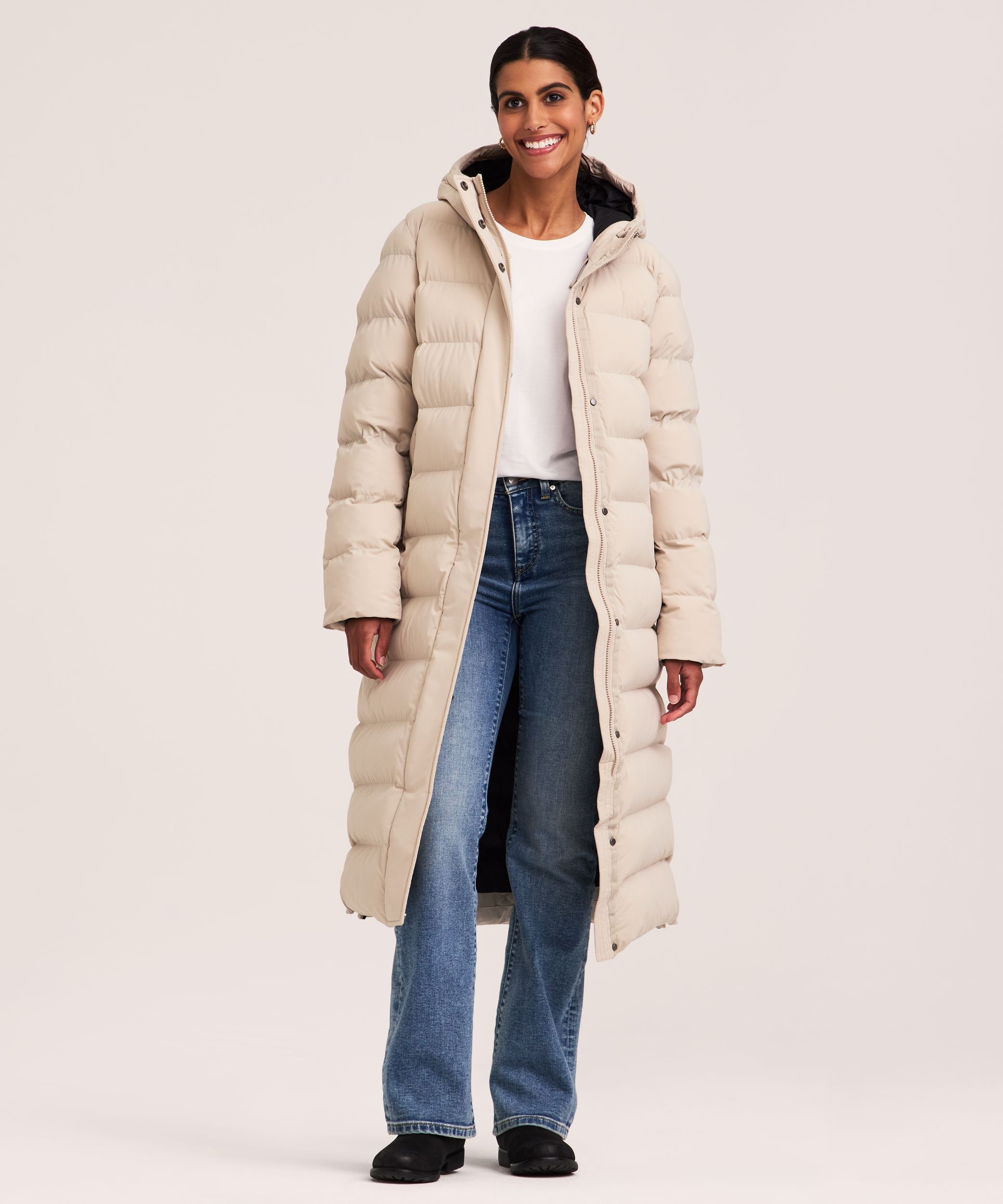 Denver Hayes Women's Hyper-Dri® HD1 Water Repellent Breathable T-Max® Insulated Long Puffer Jacket