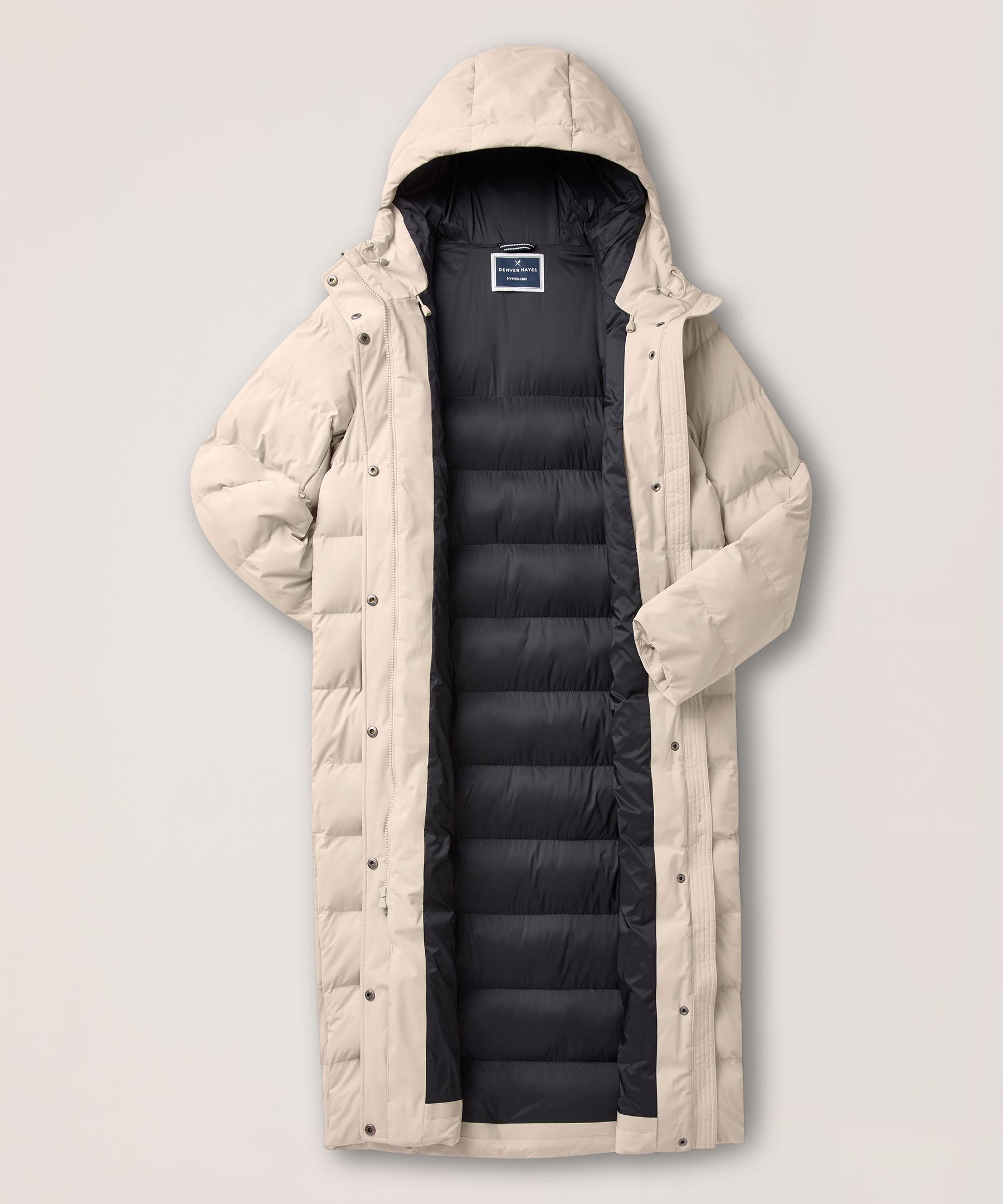 Denver Hayes Women's Hyper-Dri® HD1 Water Repellent Breathable T-Max® Insulated Long Puffer Jacket