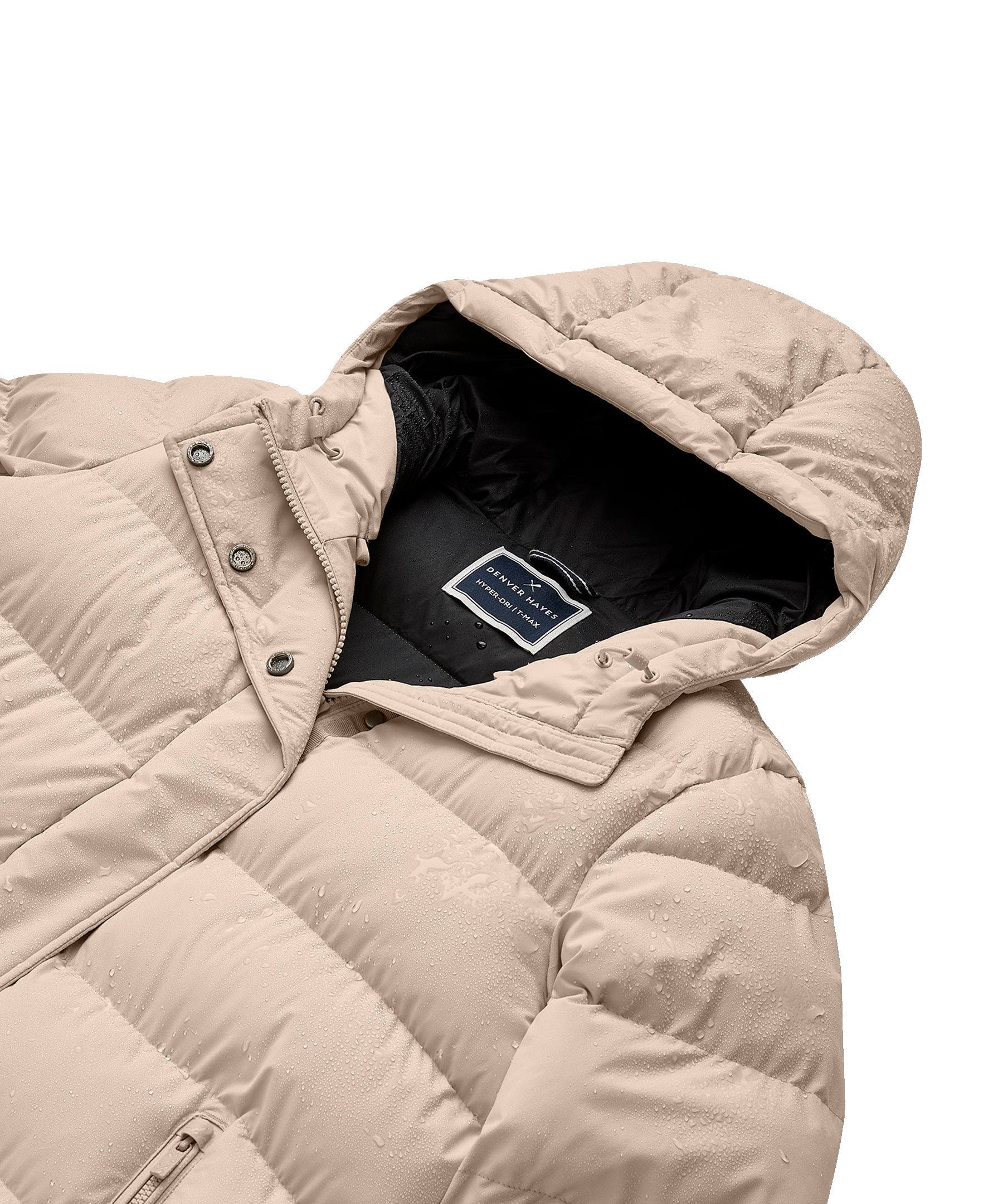 Denver Hayes Women's Hyper-Dri® HD1 Water Repellent Breathable T-Max® Insulated Long Puffer Jacket