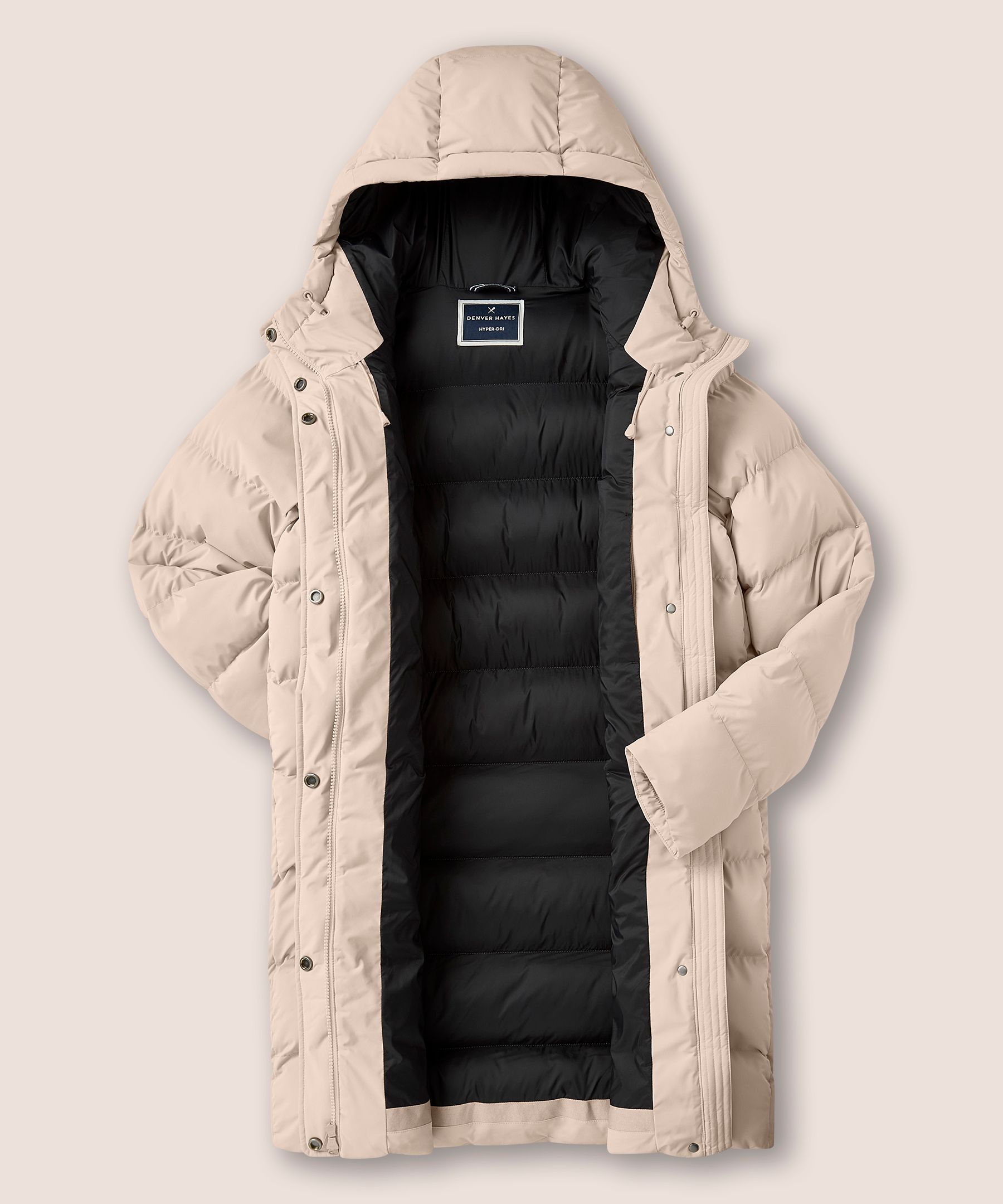 Denver Hayes Women's Hyper-Dri® HD1 Water Repellent Breathable T-Max® Insulated Mid Length Puffer Jacket