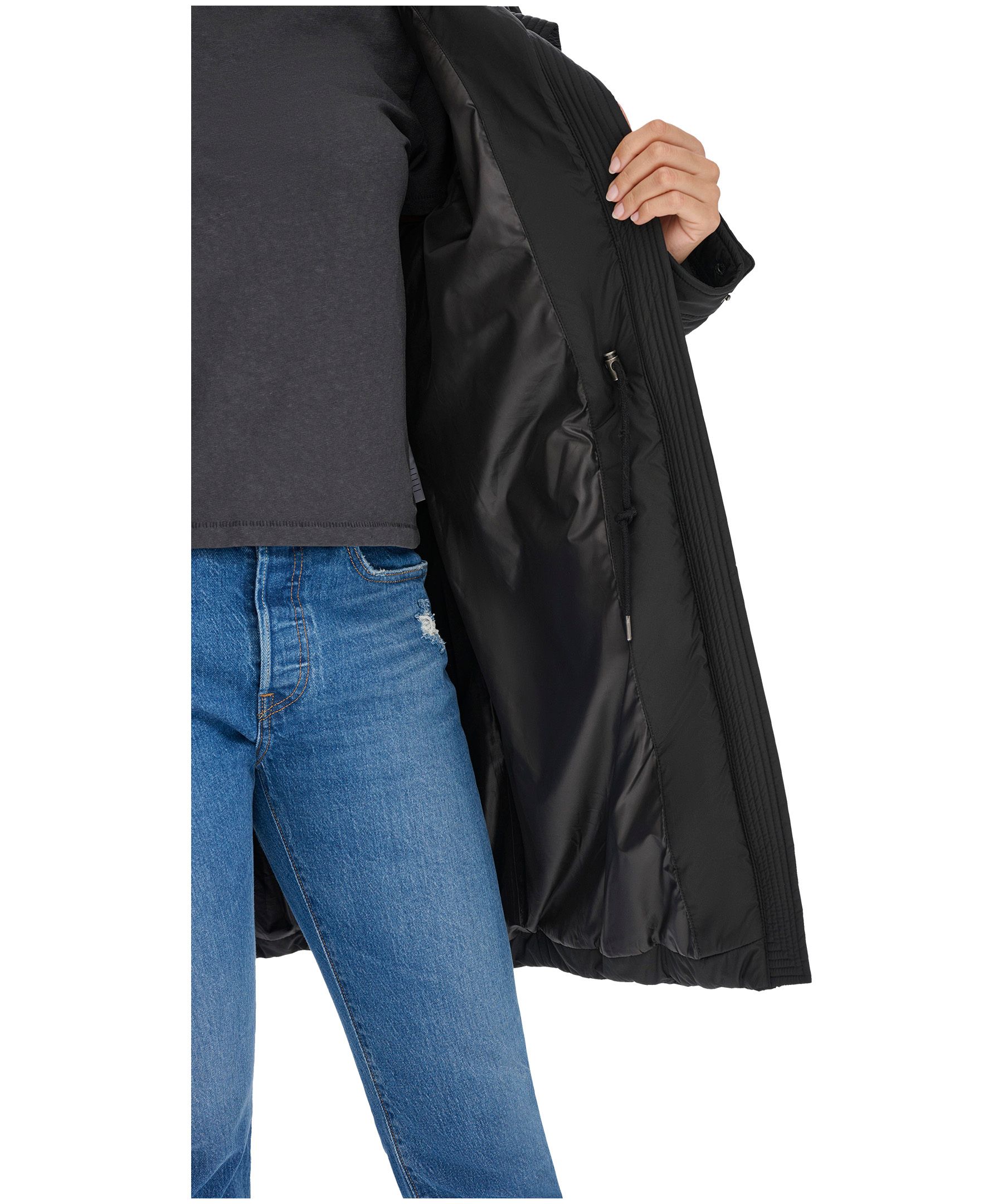Levi's Women's Diamond Quilted With Sherpa-Lined Hood Parka