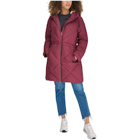 Levi's Women's Diamond Quilted With Sherpa-Lined Hood Parka