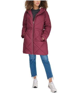Levi's Women's Diamond Quilted With Sherpa-Lined Hood Parka