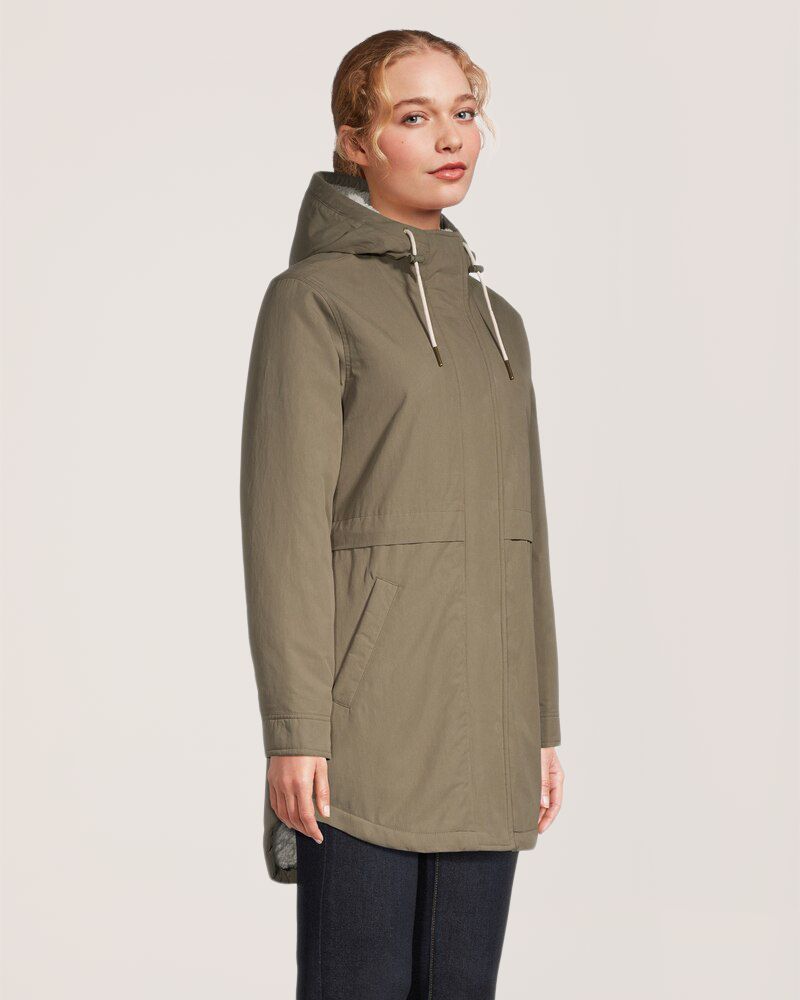 Parka doublé en sherpa pour femmes, Denver Hayes
