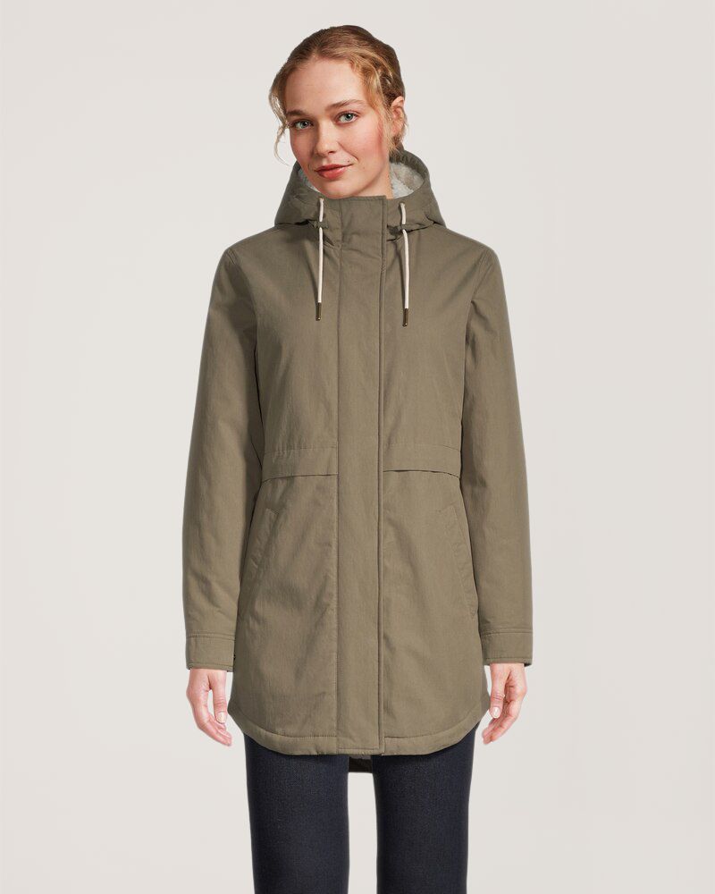 Parka doublé en sherpa pour femmes, Denver Hayes