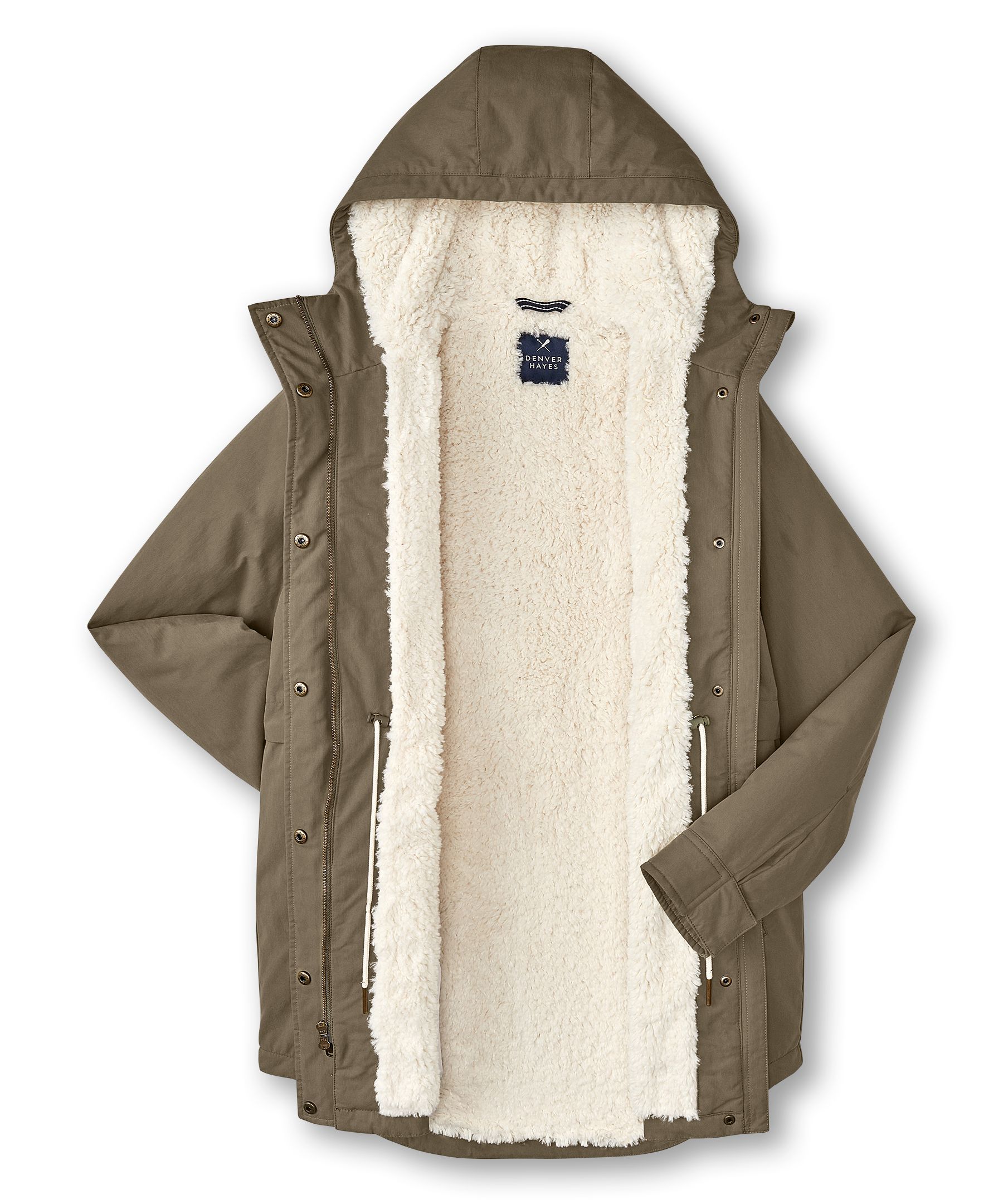 Parka doublé en sherpa pour femmes, Denver Hayes