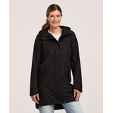 WindRiver Women's Downpour 2L HYPER-DRI® HD3 Waterproof-Breathable Long Rain Jacket Front_Flat
