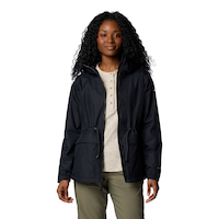 Columbia Women's Sweet Creek Omni-Tech Lined Rain Jacket Front_Flat