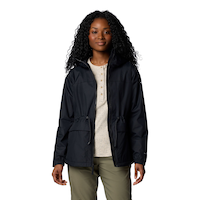 Columbia Women's Sweet Creek II Fleece Lined Omni-Tech Lined Rain Jacket Front_Flat