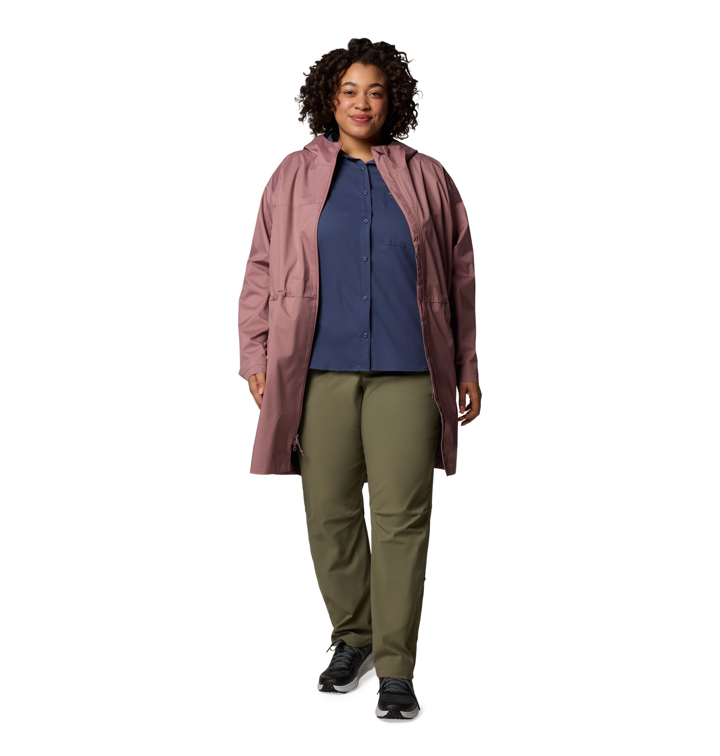 Columbia Women's Weekend Adventure Waterproof Rain Long Jacket