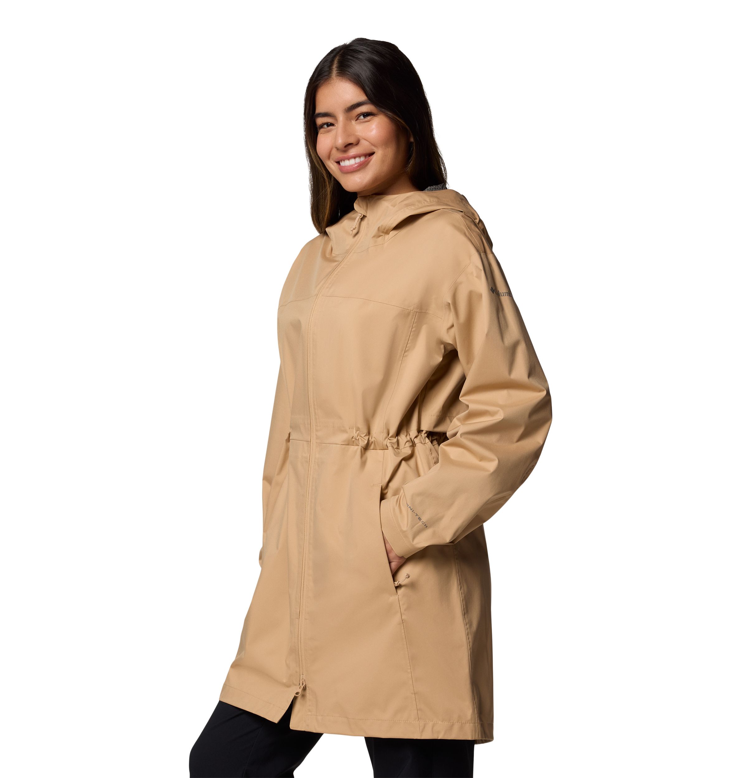Columbia Women's Weekend Adventure Waterproof Rain Long Jacket