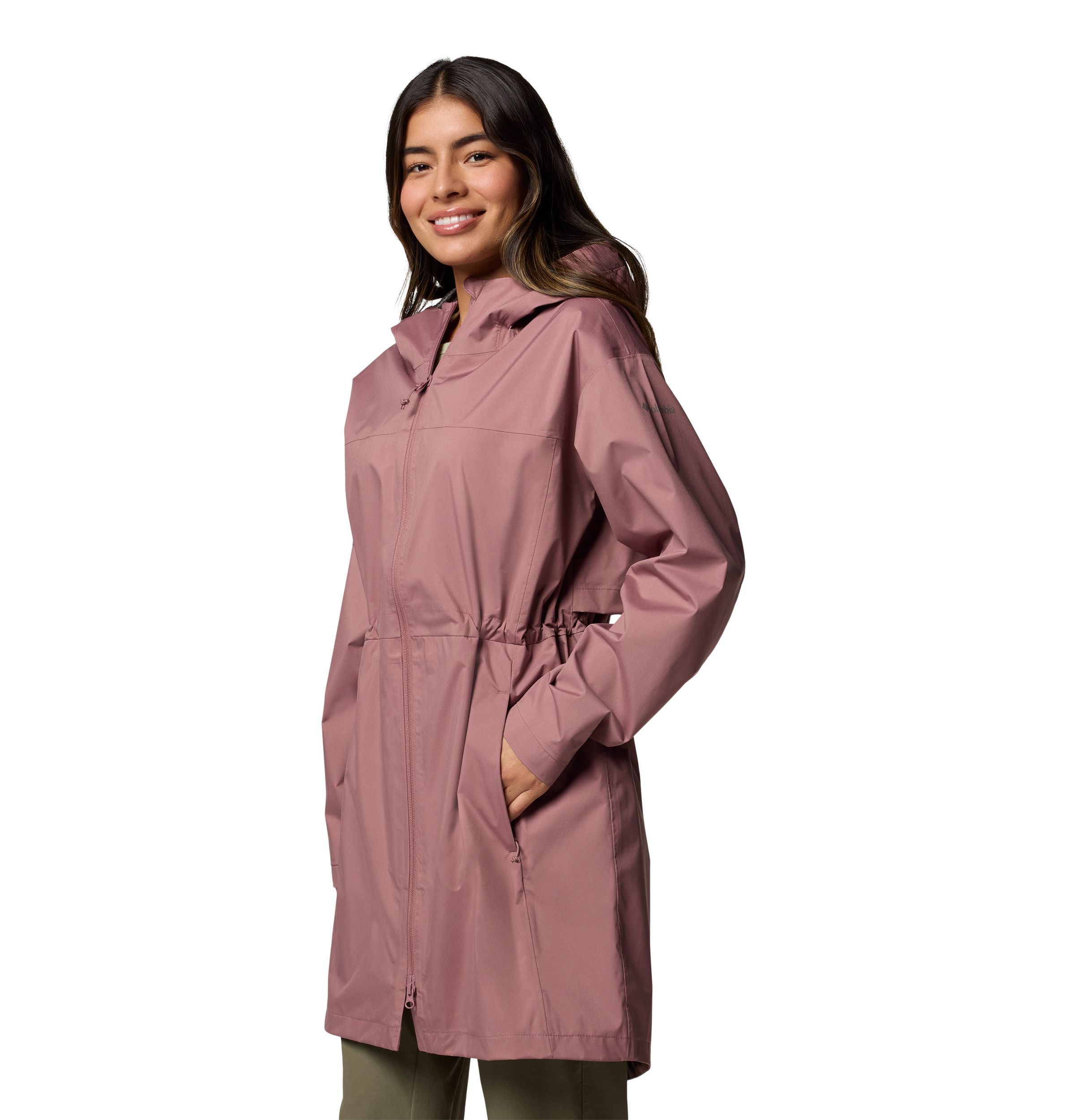 Columbia Women's Weekend Adventure Waterproof Rain Long Jacket