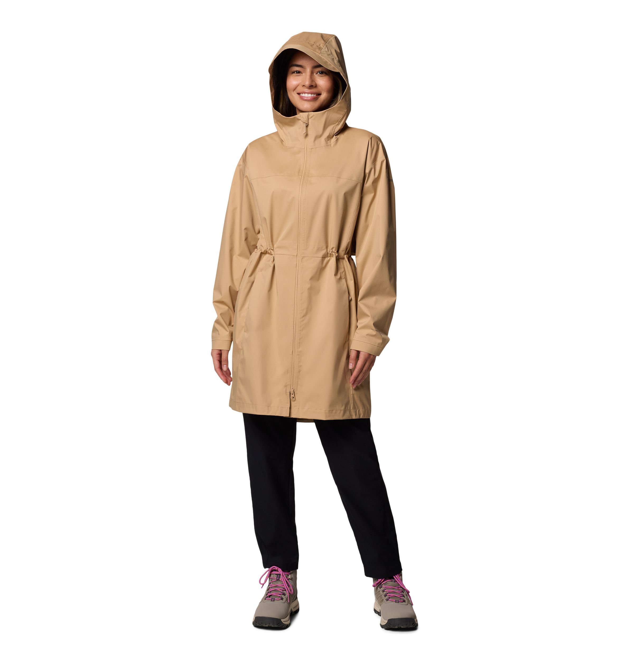 Columbia Women's Weekend Adventure Waterproof Rain Long Jacket