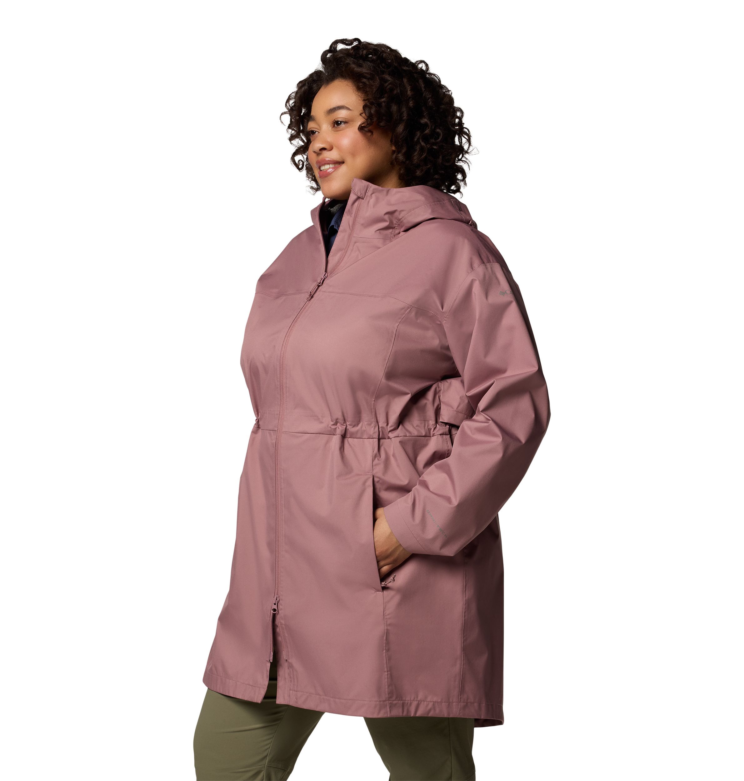 Columbia Women's Weekend Adventure Waterproof Rain Long Jacket