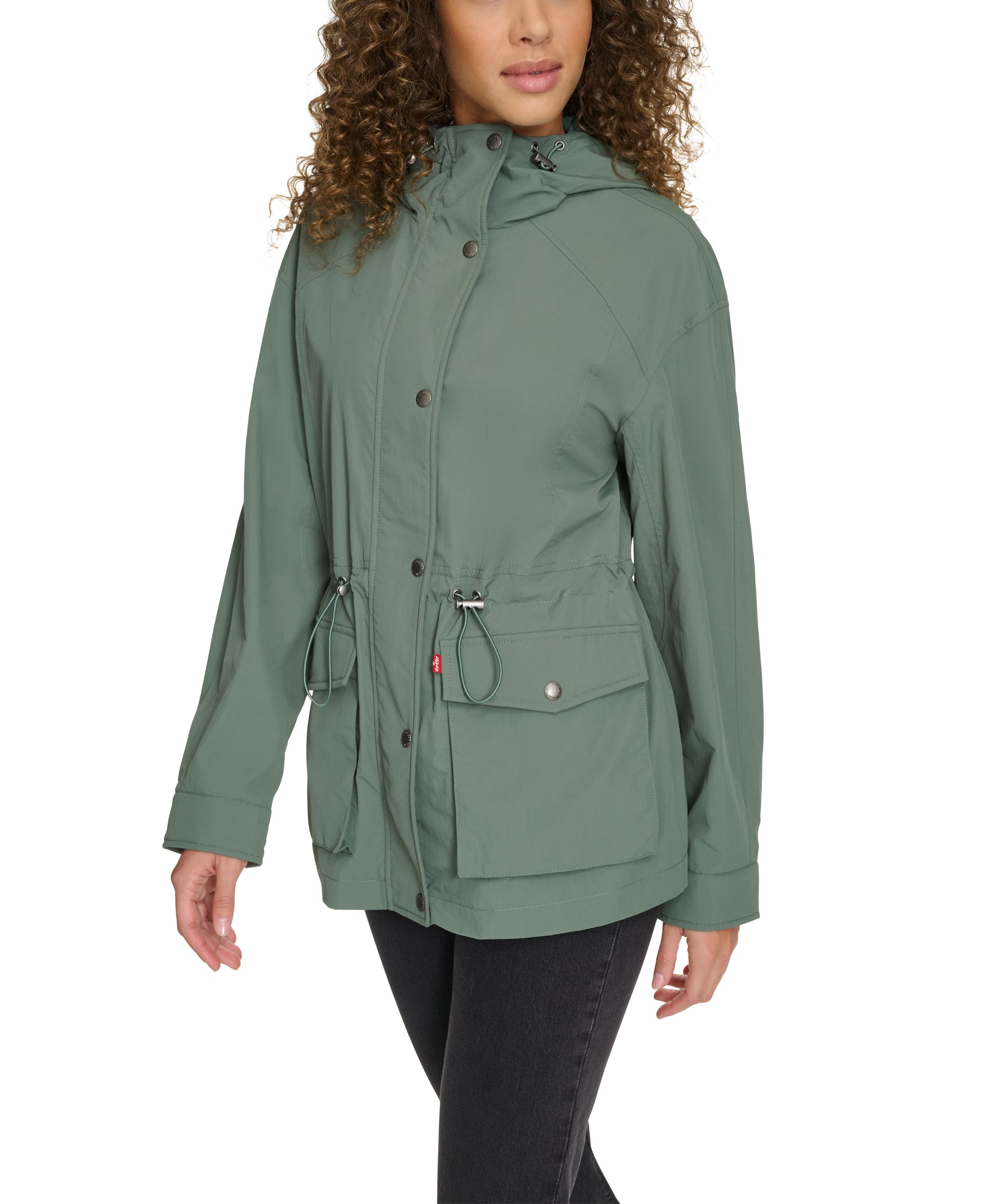 Veste imperméable coupe-vent à capuche pour femmes, Levi's