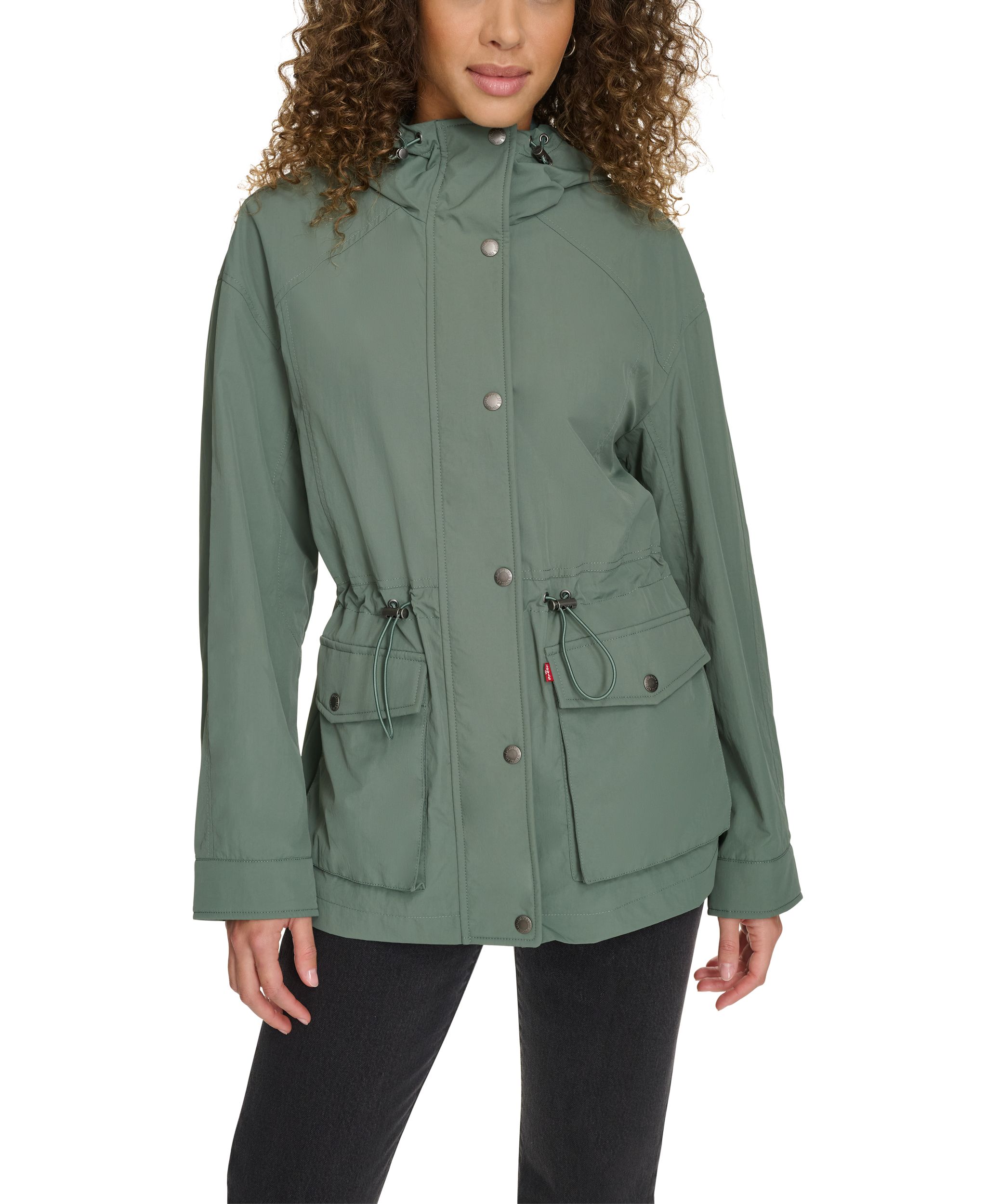 Veste imperméable coupe-vent à capuche pour femmes, Levi's