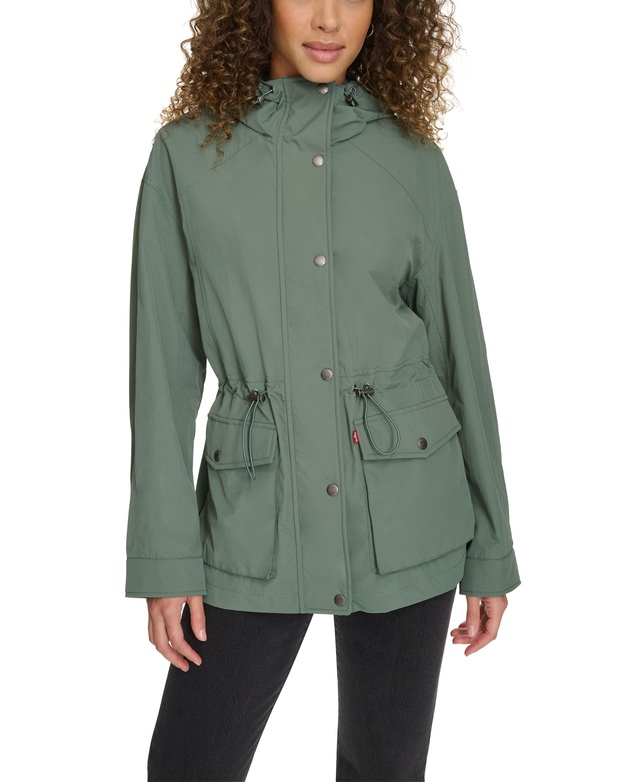 Veste imperméable coupe-vent à capuche pour femmes, Levi's